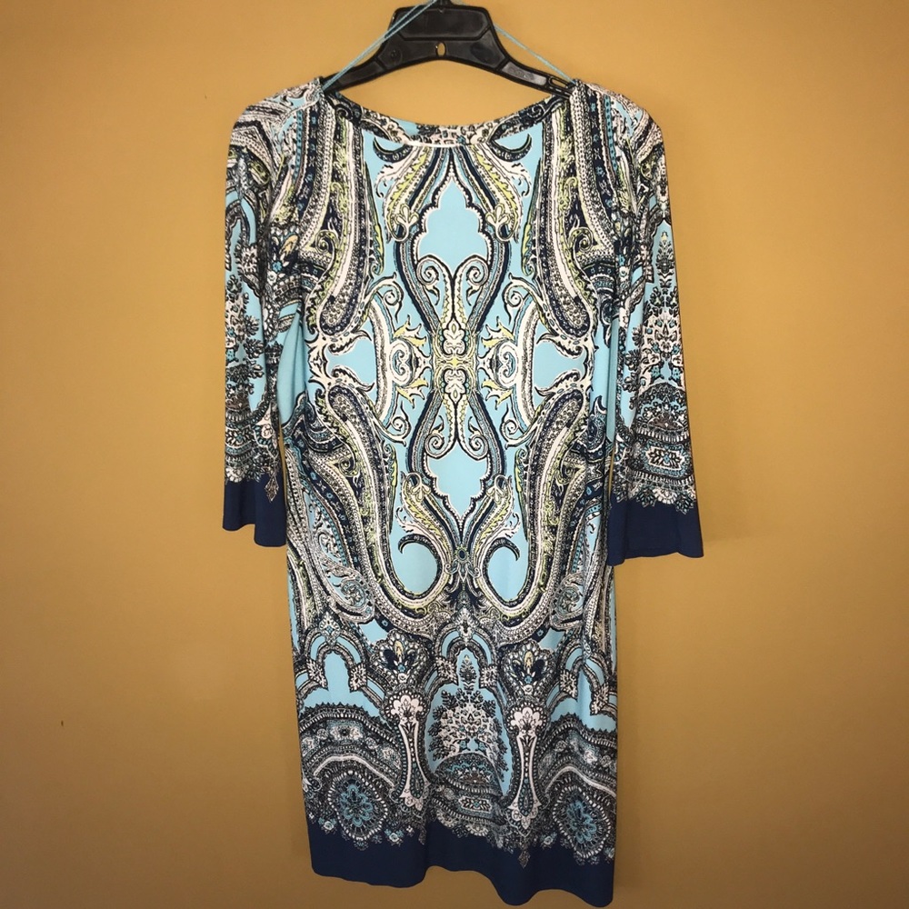 3/4 length sleeve washable dress